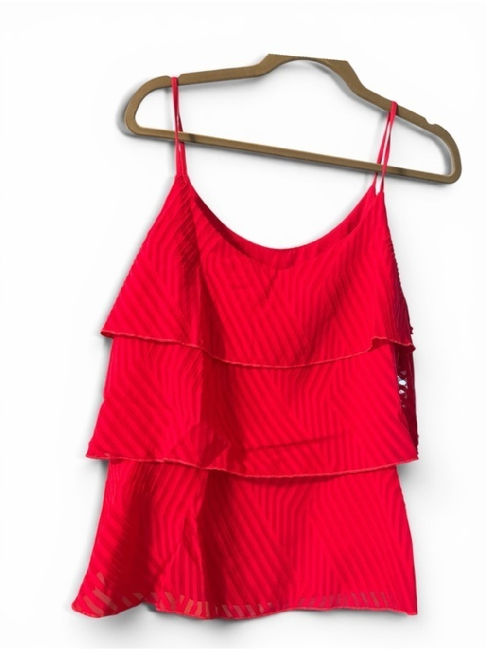 AMADI Tiered Ruffle Cami Top NWT Size M